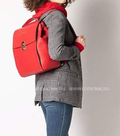 рюкзак женский кожаный piquadro ca5278df/r красный Piquadro