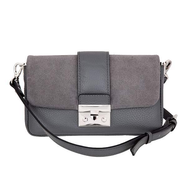 Cумка серый Sergio Belotti 60036 Grey velour Napoli Sergio Belotti, Артикул: 60036 Grey velour Napoli фото №1
