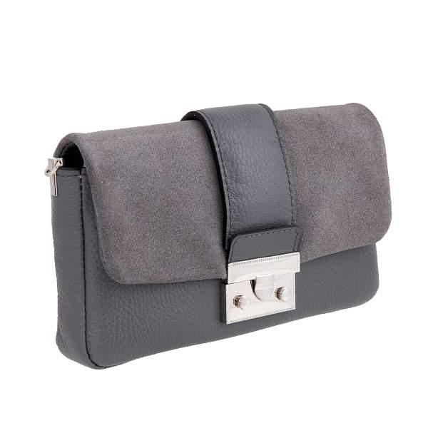 Cумка серый Sergio Belotti 60036 Grey velour Napoli Sergio Belotti, Артикул: 60036 Grey velour Napoli фото №1