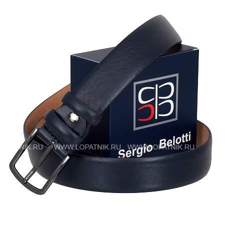 ремень синий sergio belotti 1021/35 navy Sergio Belotti