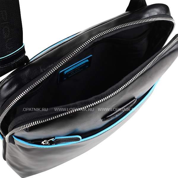 Сумка через плечо Piquadro CA5085B2/N кожаная черная Piquadro, Артикул: CA5085B2/N фото №1