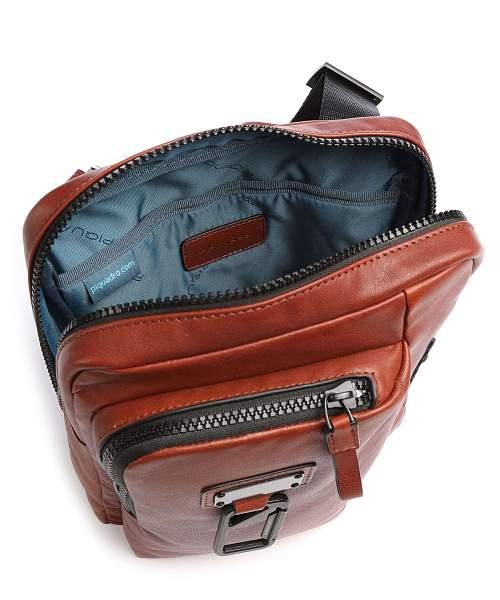 Сумка через плечо Piquadro кожаная табачная Piquadro, Артикул: CA1816AP/CU фото №1