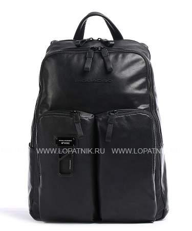 кожаный рюкзак piquadro мужской черный Piquadro