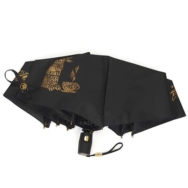 Зонт женский чёрный Flioraj 16075 FJ Flioraj, Артикул: 16075 FJ фото №1