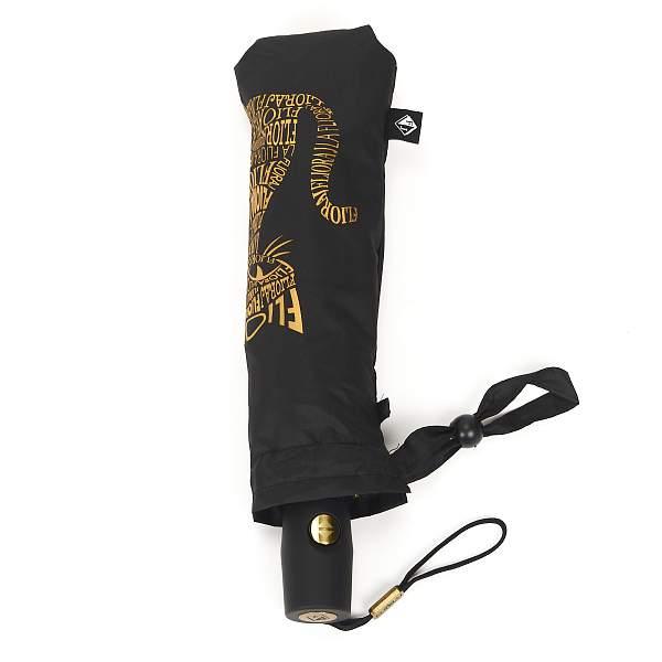 Зонт женский чёрный Flioraj 16075 FJ Flioraj, Артикул: 16075 FJ фото №1