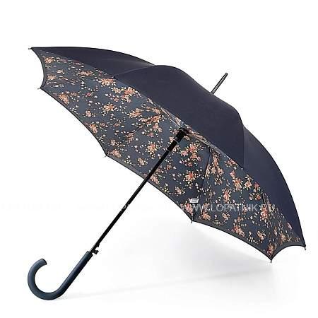 женский зонт трость с двойным куполом «цветы» Fulton