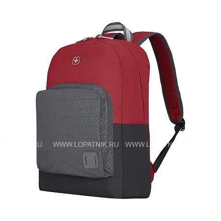 рюкзак wenger next crango 16", красный/черный, переработанный пэт/полиэстер, 33х22х46 см, 27 л. 611980 Wenger
