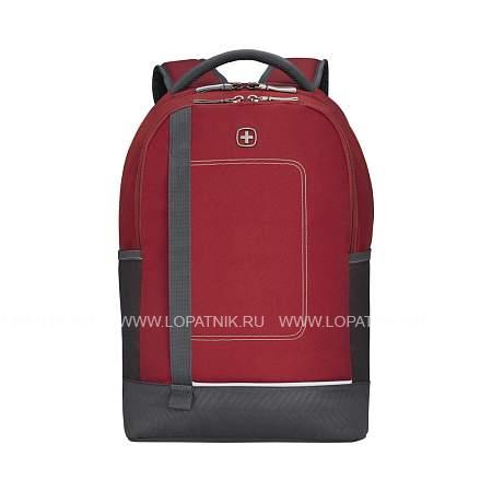 рюкзак wenger next tyon 16", красный/антрацит, переработанный пэт/полиэстер, 32х18х48 см, 23 л. 611984 Wenger