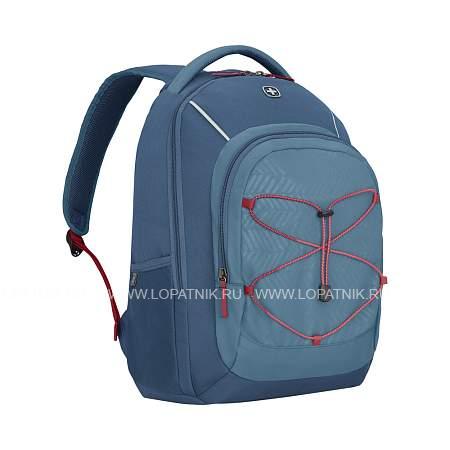 рюкзак wenger next mars 16", деним/синий, переработанный пэт/полиэстер, 33x24x46 см, 26 л. 611988 Wenger