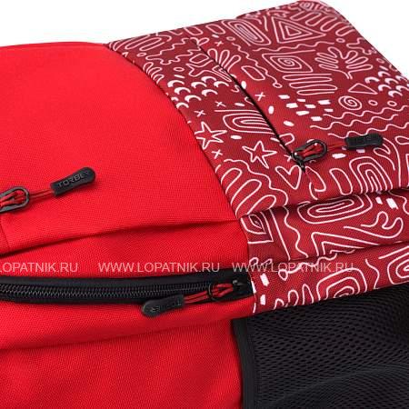рюкзак torber class x, красный с орнаментом, полиэстер 900d, 45 x 30 x 18 см t2602-22-red Torber