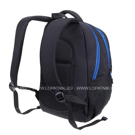 рюкзак torber class x, черный с синей вставкой, полиэстер 900d, 45 x 32 x 16 см t5220-22-blk-blu Torber