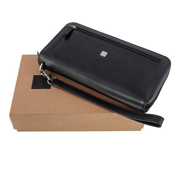 Клатч мужской чёрный Sergio Belotti 9323 VT Genoa black Sergio Belotti, Артикул: 9323 VT Genoa black фото №1