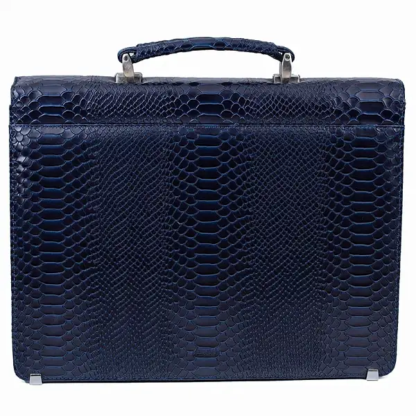 Стильный портфель Vasheron, Артикул: 9773-N.Anaconda D.Blue фото №1