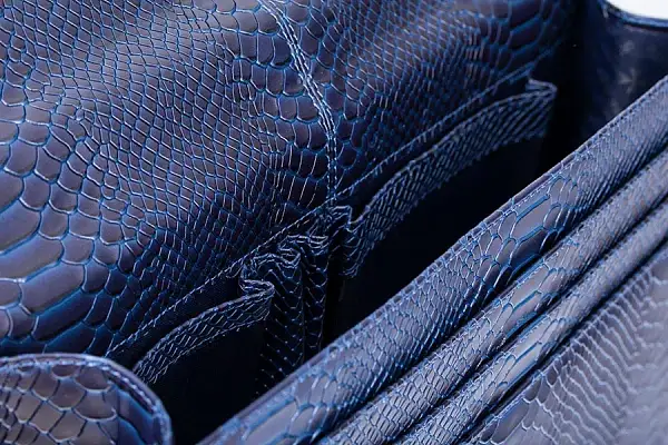 Стильный портфель Vasheron, Артикул: 9773-N.Anaconda D.Blue фото №1