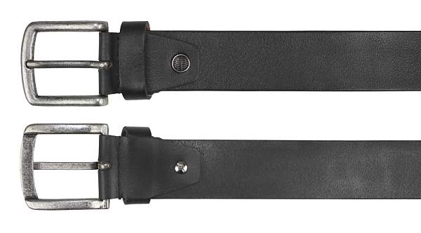 Ремень KLONDIKE Creek, односторонний, натуральная воловья кожа, цвет чёрный, 90 х 4 см KD1200-01-90 KLONDIKE 1896, Артикул: KD1200-01-90 фото №1