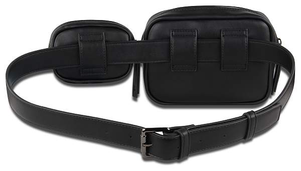 Сумка на пояс BUGATTI Almata, с кошельком, чёрная, полиуретан, 29x5x13 см 49665001 BUGATTI, Артикул: 49665001 фото №1