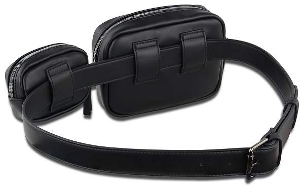 Сумка на пояс BUGATTI Almata, с кошельком, чёрная, полиуретан, 29x5x13 см 49665001 BUGATTI, Артикул: 49665001 фото №1