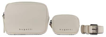 сумка на пояс bugatti almata, с кошельком, бежевая, полиуретан, 29x5x13 см 49665050 BUGATTI