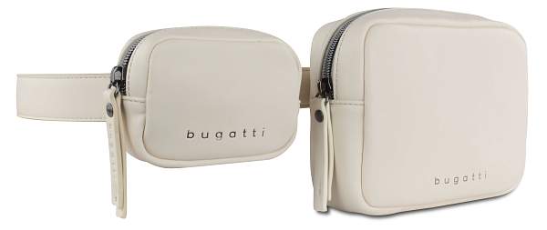 Сумка на пояс BUGATTI Almata, с кошельком, бежевая, полиуретан, 29x5x13 см 49665050 BUGATTI, Артикул: 49665050 фото №1