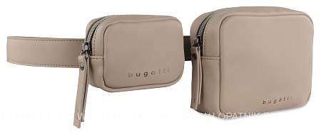 сумка на пояс bugatti almata, с кошельком, песочная, полиуретан, 29x5x13 см 49665054 BUGATTI