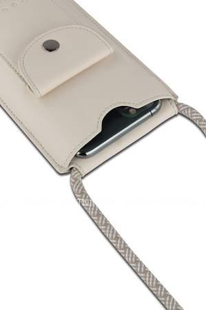 сумка-чехол для мобильного телефона bugatti almata, бежевая, полиуретан, 11x2x18 см 49665250 BUGATTI