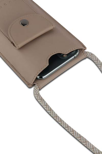 Сумка-чехол для мобильного телефона BUGATTI Almata, песочная, полиуретан, 11x2x18 см 49665254 BUGATTI, Артикул: 49665254 фото №1