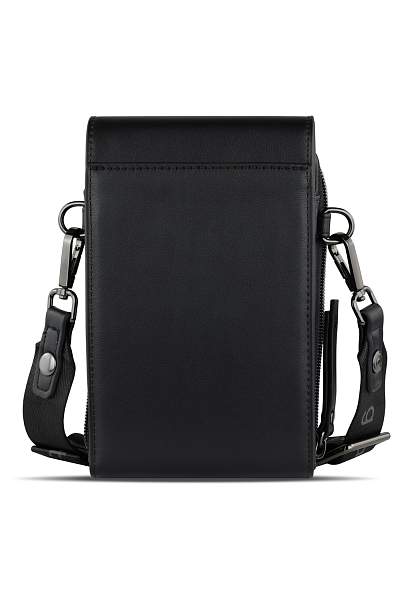 Сумка наплечная BUGATTI Almata, чёрная, полиуретан, 11х4х19 см 49665301 BUGATTI, Артикул: 49665301 фото №1