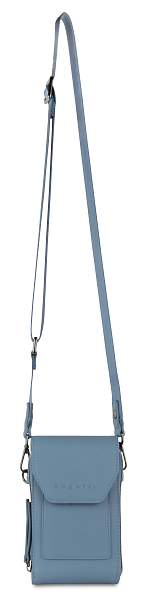 Сумка наплечная BUGATTI Almata, голубая, полиуретан, 11х4х19 см 49665339 BUGATTI, Артикул: 49665339 фото №1