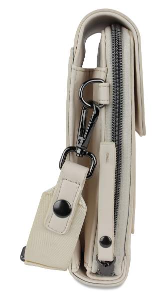 Сумка наплечная BUGATTI Almata, бежевая, полиуретан, 11х4х19 см 49665350 BUGATTI, Артикул: 49665350 фото №1