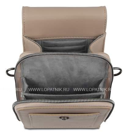 сумка наплечная bugatti almata, песочная, полиуретан, 11х4х19 см 49665354 BUGATTI