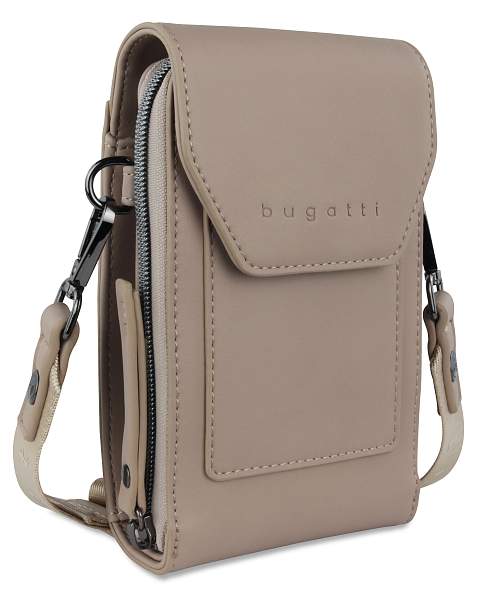 Сумка наплечная BUGATTI Almata, песочная, полиуретан, 11х4х19 см 49665354 BUGATTI, Артикул: 49665354 фото №1