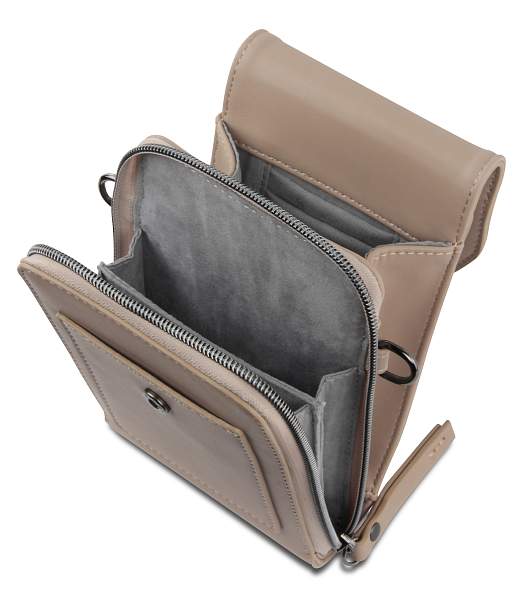 Сумка наплечная BUGATTI Almata, песочная, полиуретан, 11х4х19 см 49665354 BUGATTI, Артикул: 49665354 фото №1