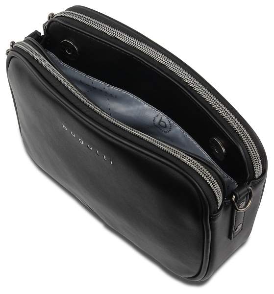 Сумка кросс-боди женская BUGATTI Almata, чёрная, полиуретан, 21,5х6х15 см 49665401 BUGATTI, Артикул: 49665401 фото №1