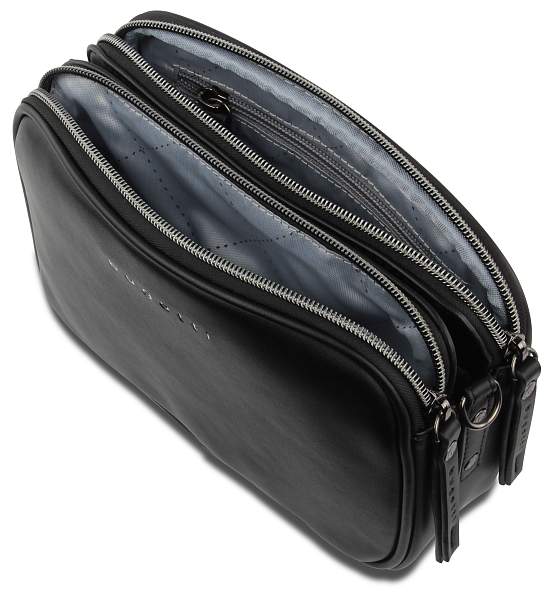 Сумка кросс-боди женская BUGATTI Almata, чёрная, полиуретан, 21,5х6х15 см 49665401 BUGATTI, Артикул: 49665401 фото №1