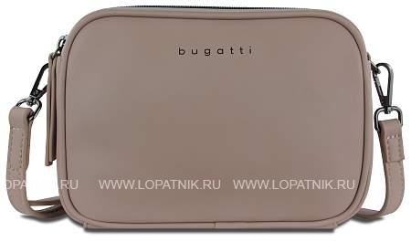сумка кросс-боди женская bugatti almata, песочная, полиуретан, 21,5х6х15 см 49665454 BUGATTI
