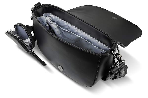 Сумка наплечная женская BUGATTI Almata, с кошельком, чёрная, полиуретан, 27х6х18,5 см 49665801 BUGATTI, Артикул: 49665801 фото №1