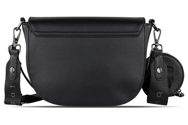 Сумка наплечная женская BUGATTI Almata, с кошельком, чёрная, полиуретан, 27х6х18,5 см 49665801 BUGATTI, Артикул: 49665801 фото №1