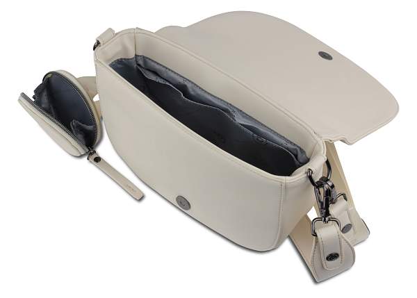 Сумка наплечная женская BUGATTI Almata, с кошельком, бежевая, полиуретан, 27х6х18,5 см 49665850 BUGATTI, Артикул: 49665850 фото №1