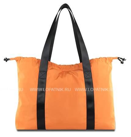 сумка-шоппер bugatti bona, оранжевая, полиэстер/сатиновый нейлон, 56х11х37 см, 14 л 49665751 BUGATTI