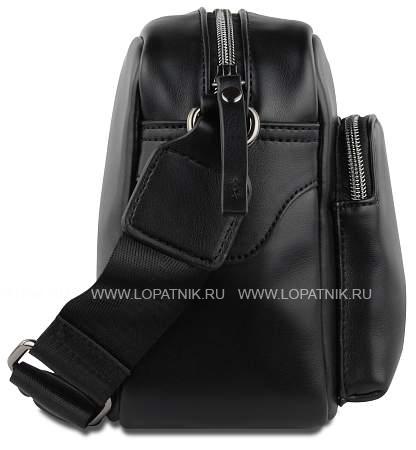 сумка наплечная bugatti elda, чёрная, полиуретан, 24х12х17 см, 3 л 49676001 BUGATTI