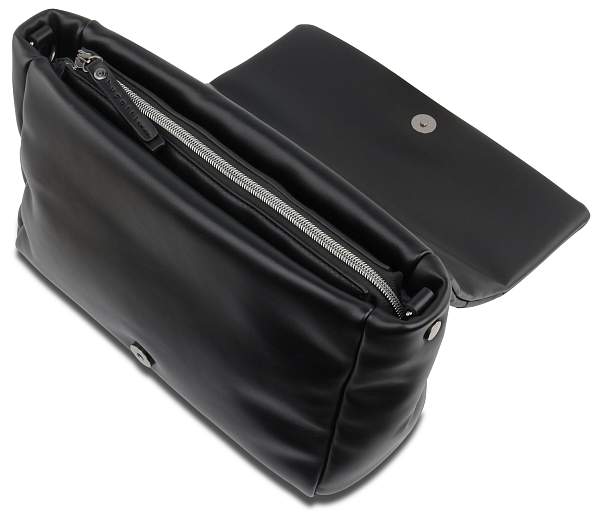 Сумка наплечная женская BUGATTI Cara, чёрная, полиуретан, 31х7,5х20 см, 4 л 49615001 BUGATTI, Артикул: 49615001 фото №1