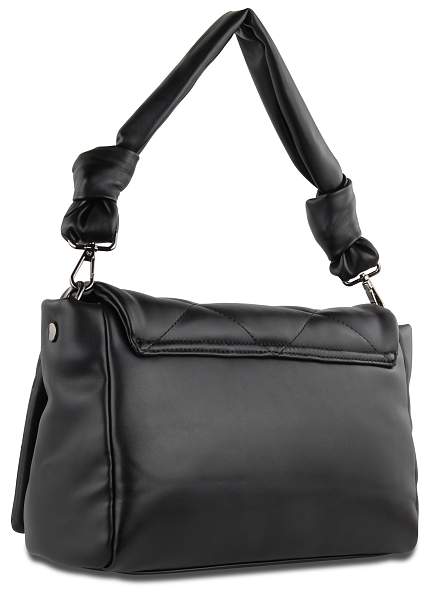 Сумка наплечная женская BUGATTI Cara, чёрная, полиуретан, 31х7,5х20 см, 4 л 49615001 BUGATTI, Артикул: 49615001 фото №1