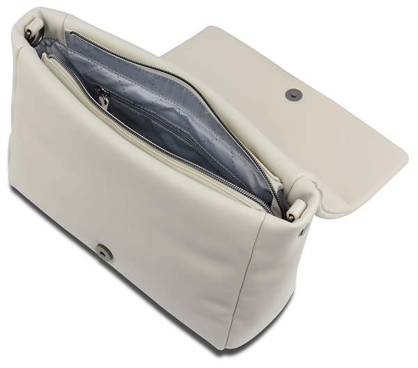 Сумка наплечная женская BUGATTI Cara, белая, полиуретан, 31х7,5х20 см, 4 л 49615040 BUGATTI, Артикул: 49615040 фото №1