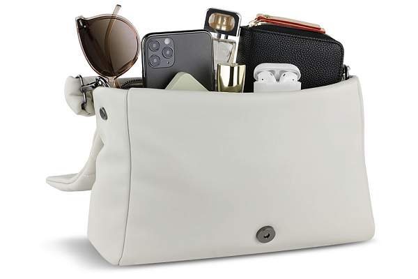 Сумка наплечная женская BUGATTI Cara, белая, полиуретан, 31х7,5х20 см, 4 л 49615040 BUGATTI, Артикул: 49615040 фото №1