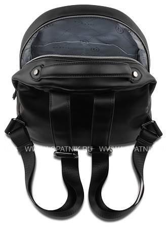 рюкзак женский bugatti cara, чёрный, полиуретан, 25,5х11х27,5 см, 7 л 49615101 BUGATTI