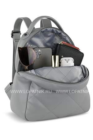 рюкзак женский bugatti cara, серый, полиуретан, 25,5х11х27,5 см, 7 л 49615142 BUGATTI