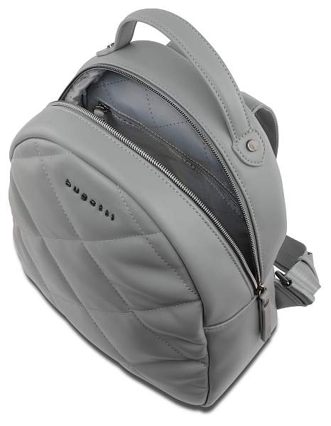 Рюкзак женский BUGATTI Cara, серый, полиуретан, 25,5х11х27,5 см, 7 л 49615142 BUGATTI, Артикул: 49615142 фото №1
