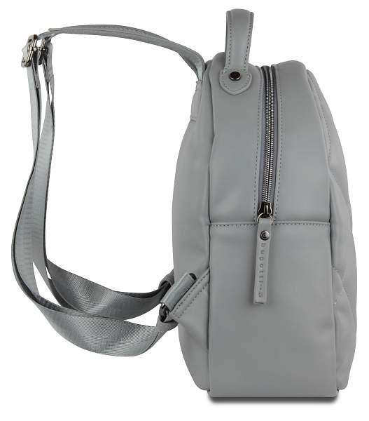Рюкзак женский BUGATTI Cara, серый, полиуретан, 25,5х11х27,5 см, 7 л 49615142 BUGATTI, Артикул: 49615142 фото №1