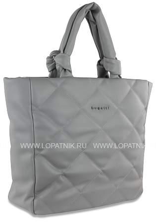 сумка-шоппер bugatti cara, серая, полиуретан, 43х11х32 см, 10 л 49615242 BUGATTI