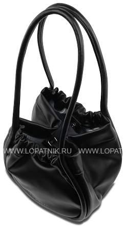 сумка наплечная женская bugatti daria, чёрная, полиуретан, 36х16х24 см, 7 л 49677001 BUGATTI